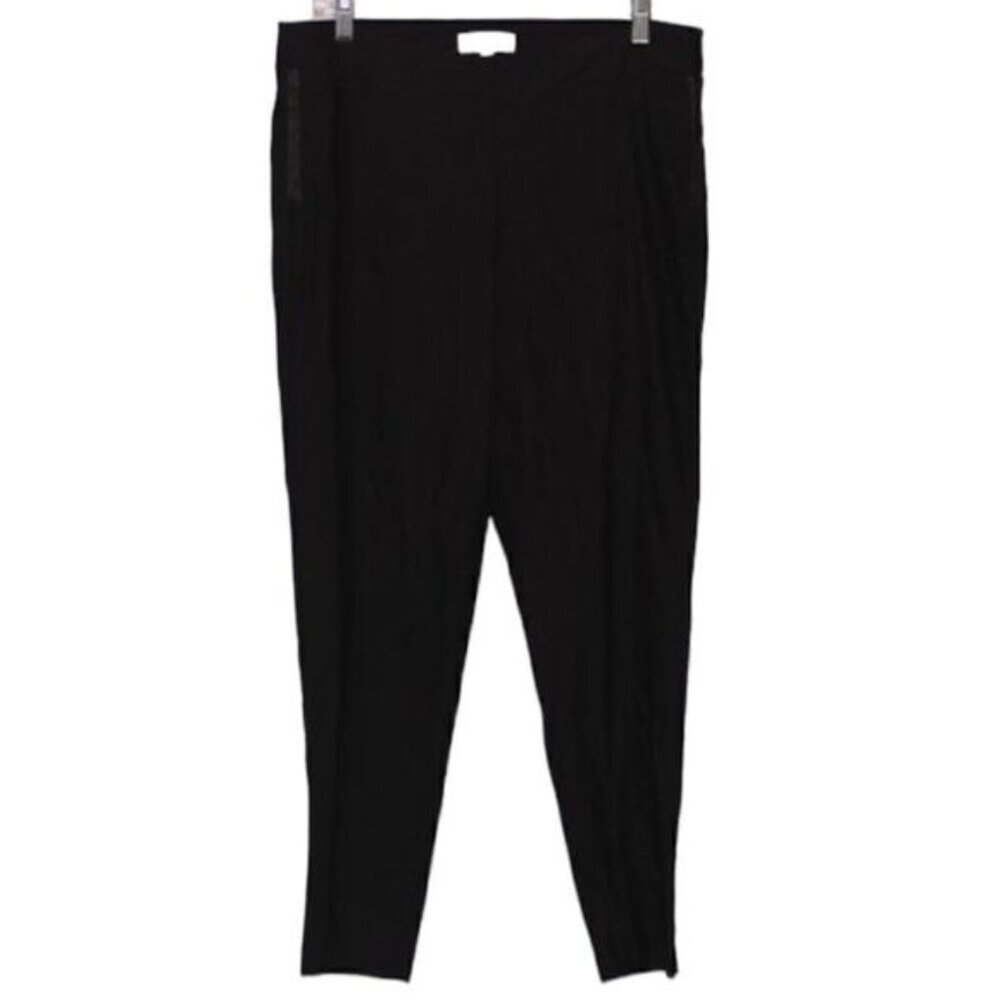 Nanette Lepore Black High Rise Skinny Leg Trousers Pants Women's Size L